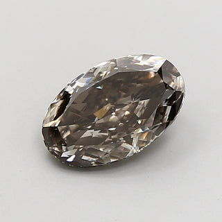 IGI Certified 1.53CTW Oval Shaped Fancy Yellowish Grey VS1 Clarity Lab-Grown Diamond - Perfect for Engagement Rings, Ready to Ship, LG111