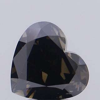 IGI Certified 3.51CTW Heart Shaped Fancy Grey VS1 Clarity Lab-Grown Diamond - Perfect for Engagement Rings, Ready to Ship, LG100