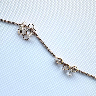 14K Solid Gold Round Rose Cut Lab Grown Diamond Loose Connector, Diamond slices for Floating Diamond Jewelry 3mm To 8mm LG54