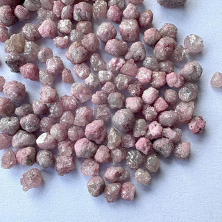 1 Piece 4mm To 7mm Color Enhanced Pink Raw Rough Diamond Loose – Pink Uncut Natural Earth Mined Diamond, DDS816