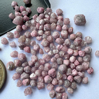 1 Piece 4mm To 7mm Color Enhanced Pink Raw Rough Diamond Loose – Pink Uncut Natural Earth Mined Diamond, DDS816