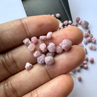 1 Piece 4mm To 7mm Color Enhanced Pink Raw Rough Diamond Loose – Pink Uncut Natural Earth Mined Diamond, DDS816
