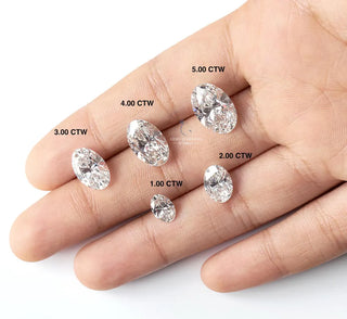 14K Solid Gold 1 Ct To 7 Ct IGI Certified Drilled Pear/Round/Princess/Emerald/Oval/Radiant/Heart/Marquise Cut Floating