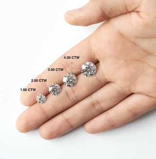 14K Solid Gold 1 Ct To 7 Ct IGI Certified Drilled Pear/Round/Princess/Emerald/Oval/Radiant/Heart/Marquise Cut Floating