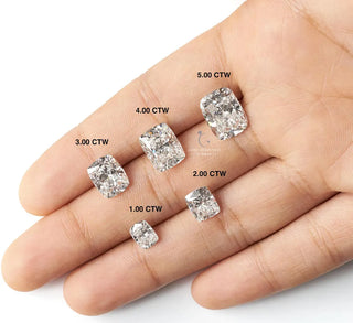 14K Solid Gold 1 Ct To 7 Ct IGI Certified Drilled Pear/Round/Princess/Emerald/Oval/Radiant/Heart/Marquise Cut Floating