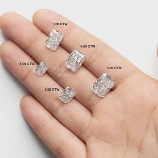 14K Solid Gold 1 Ct To 7 Ct IGI Certified Drilled Pear/Round/Princess/Emerald/Oval/Radiant/Heart/Marquise Cut Floating
