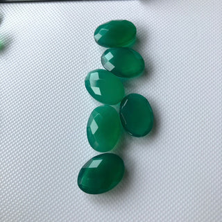 Natural Green Onyx 7mm Round 14x10mm Faceted Loose Gemstones, Both Side Faceted Round Oval Gemstone For Jewelry, BB229