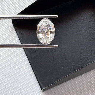 1 Carat To 7 Ctw EF/VS1 Step Cut Oval Dutch Oval Geometric Oval Shaped Lab Grown Diamond Loose, IGI Certified Lab Grown CVD Diamond, LG27