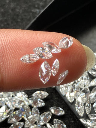 3mm to 9mm/0.03 To 0.75 Carat Lab Grown Marquise Cut Diamond Loose VS/EF Marquise Brilliant Cut CVD Diamond For Jewelry