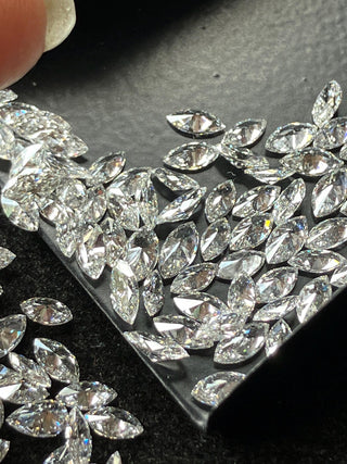 3mm to 9mm/0.03 To 0.75 Carat Lab Grown Marquise Cut Diamond Loose VS/EF Marquise Brilliant Cut CVD Diamond For Jewelry
