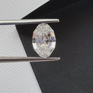 1 Carat To 7 Ctw EF/VS1 Step Cut Oval Dutch Oval Geometric Oval Shaped Lab Grown Diamond Loose, IGI Certified Lab Grown CVD Diamond, LG27