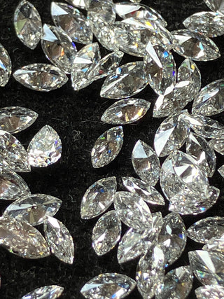 3mm to 9mm/0.03 To 0.75 Carat Lab Grown Marquise Cut Diamond Loose VS/EF Marquise Brilliant Cut CVD Diamond For Jewelry