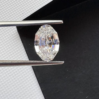 1 Carat To 7 Ctw EF/VS1 Step Cut Oval Dutch Oval Geometric Oval Shaped Lab Grown Diamond Loose, IGI Certified Lab Grown CVD Diamond, LG27