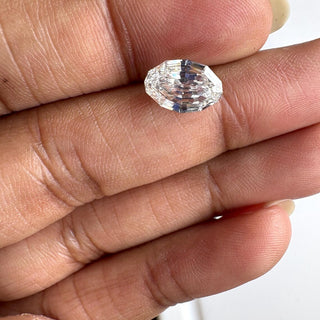 1 Carat To 7 Ctw EF/VS1 Step Cut Oval Dutch Oval Geometric Oval Shaped Lab Grown Diamond Loose, IGI Certified Lab Grown CVD Diamond, LG27