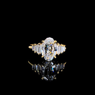 1 Carat To 7 Ctw EF/VS1 Step Cut Oval Dutch Oval Geometric Oval Shaped Lab Grown Diamond Loose, IGI Certified Lab Grown CVD Diamond, LG27