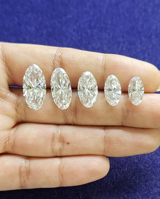 Moval Cut Loose Lab Diamond, 1-6 ctw EF/VS, IGI Certified, Conflict-Free (Lab Grown)