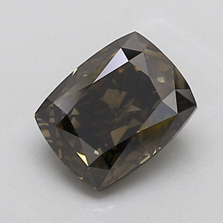 IGI Certified 2.12CTW Cushion Shaped Fancy Deep Grey VS1 Clarity Lab-Grown Diamond - Perfect for Engagement Rings, Ready to Ship, LG106