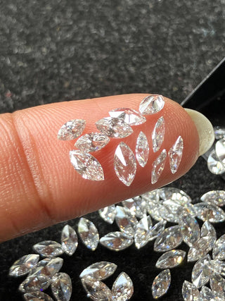 3mm to 9mm/0.03 To 0.75 Carat Lab Grown Marquise Cut Diamond Loose VS/EF Marquise Brilliant Cut CVD Diamond For Jewelry
