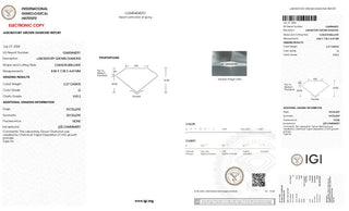 IGI Certified 2.27CTW G/VVS2 Cushion Cut Lab Grown Diamond Loose For Engagement Ring, You Receive Same As In Picture, TV787