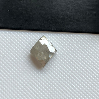 Rare 2.36CTW/11.5mm Natural Grey Kite Shield Shaped Faceted Rose Cut Diamond Loose, Natural Rose Cut Loose Diamond For Ring, DDS773/4