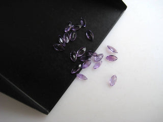 20 Pieces 6x3mm Natural Amethyst Marquise Shaped Faceted Loose Cut Gemstones BB391