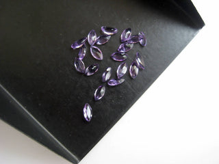 20 Pieces 6x3mm Natural Amethyst Marquise Shaped Faceted Loose Cut Gemstones BB391