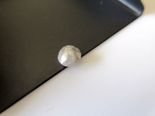 5 Pieces, 3mm To 4mm Opaque White Rose Cut Diamonds, Rose Cut Cabochon, Excellent Cut/Height/Lustre, Faceted White Diamond, RCD53/1