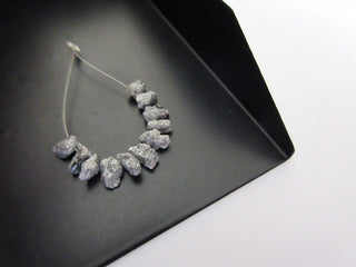 5pcs Huge Gray Raw Diamond Spikes, Rough Natural Diamond Beads, Loose Diamonds Rare One Of A Kind Diamonds, Sku-Dds107/3