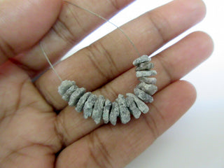 5pcs Gray Diamond Heishi Disc Beads, Natural Loose Raw Rough Diamond, Conflict Free Diamonds, DDS237/2