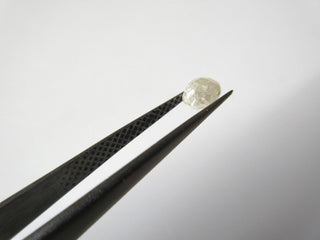 1 Piece Natural White Rose Cut Diamond Loose, 5mm Rough Diamond Rose Cut, SKU-Dds119/2