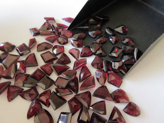 15 Pieces 11mm To 13mm Garnet Fancy Shaped Faceted Free Form Loose Gemstones CL150