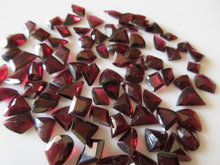 15 Pieces 11mm To 13mm Garnet Fancy Shaped Faceted Free Form Loose Gemstones CL150