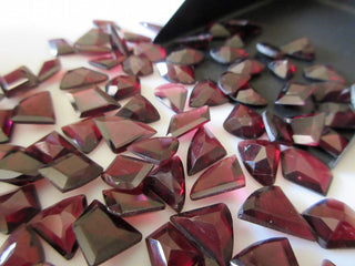 15 Pieces 11mm To 13mm Garnet Fancy Shaped Faceted Free Form Loose Gemstones CL150