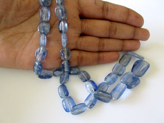 3 Strands Wholesale Natural Blue Kyanite Smooth Tumble Beads, 11mm T0 17mm Beads, 16 Inch Strand, GDS5/2