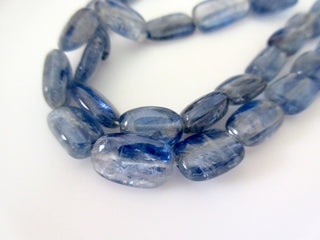 3 Strands Wholesale Natural Blue Kyanite Smooth Tumble Beads, 11mm T0 17mm Beads, 16 Inch Strand, GDS5/2