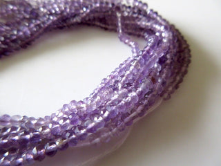 13 Inch Strand 3mm Natural Amethyst Rondelle Beads, Multi Color Shaded Faceted Amethyst, Sold As 1 Strand/5 Strands, GFJ509