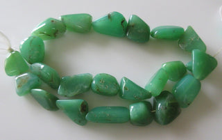 Chrysoprase Tumble Beads, Natural Chrysoprase Smooth Tumbles, 11mm To 22mm, Sold As 7.5 Inch Strand/15 Inch Strand, GDS17