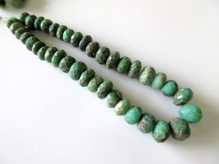 Natural Chrysoprase Faceted Rondelles Raw Looking Chrysoprase Beads, Huge 13mm To 18mm Beads, Faceted Rondelle Beads, 15 Inch Strand, GDS20