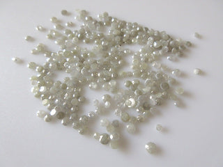 10 Pieces 2mm To 3.5mm White Rose cut Diamond Loose, Wholesale Natural Rough Raw Diamond Rose Cut Flat Back, SKU-Dds451