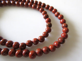 13.5 Inch Strand 4mm Wholesale Round Shaped Jasper Smooth Beads, Sold As 5 Strand/50 Strands, GDS490