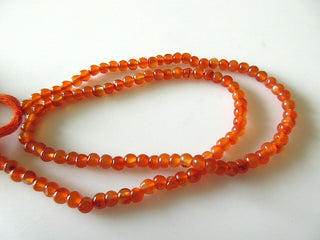 13 Inch Strand Wholesale 4mm Smooth Carnelian Round Beads, Carnelian Gemstone Beads, Sold As 5 Strand/50 Strands, GDS542