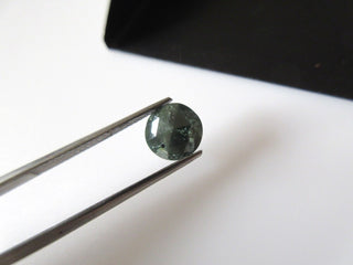 Huge Rare 8mm To 8.5mm Blue Rose Cut Diamond Loose, Rough Diamond Rose Cut, Blue Raw Diamond Faceted Cabochon, Dds350