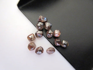 1 Piece 4mm To 5mm Champagne Brown Cognac Smooth Natural Raw Rough Diamond Crystals, Sparkly Clear Loose Diamond For Making Jewelry Dds381/1