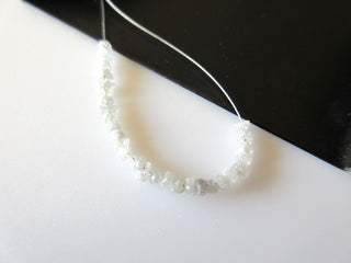 1.00CTW Tiny 1mm To 2mm White Raw Rough Uncut Diamonds, Natural White Uncut Diamond Beads, DDS402/1