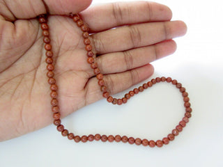 13.5 Inch Strand 4mm Wholesale Round Shaped Jasper Smooth Beads, Sold As 5 Strand/50 Strands, GDS490