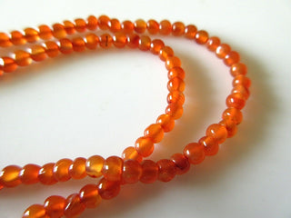 13 Inch Strand Wholesale 4mm Smooth Carnelian Round Beads, Carnelian Gemstone Beads, Sold As 5 Strand/50 Strands, GDS542