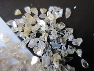 5 CTW 3mm Each Clear Brown/White Raw Diamond Slices, Natural Free Form Rough Raw Diamond, DDS417