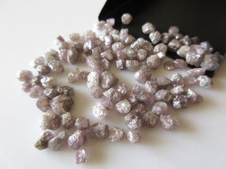 50 Pieces Wholesale 5mm Pink Rough Raw Diamond Loose, Natural Raw Uncut Diamond Loose, Dds419/2