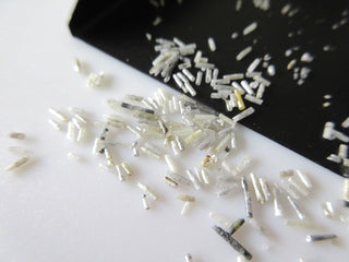 20 Carats 3mm To 7mm White Raw Diamond Pipes, Natural Rough Uncut Diamond Sticks, SKU-DDS359