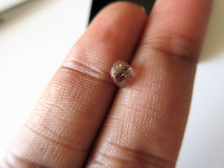 5mm Cognac Champagne Brown Smooth Natural Raw Diamond, Sparkly Clear Rough Diamonds Loose For Jewelry, DDS380/5